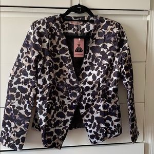 New animal print blazer